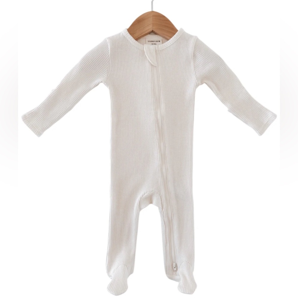 SPEARMINTLOVE snow waffle sleeper 0-3M
